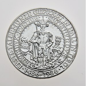Rakousko, 500 schilling 1986, 500 Jahre Haller Taler