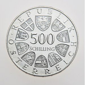 Rakousko, 500 schilling 1986, 500 Jahre Haller Taler