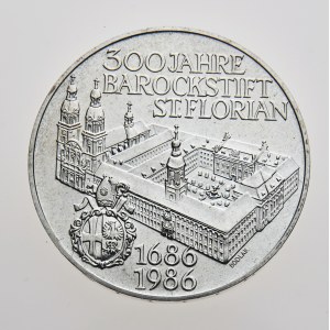 Rakousko, 500 schilling 1986, 300 Jahre Barockstift St. Florian