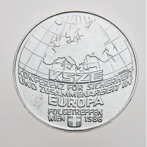 Rakousko, 500 schilling 1986, Konferent für Sicherheit und Zusammenareit in Europa 925/1000