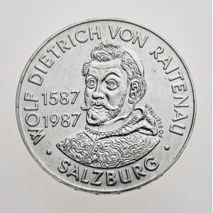 Rakousko, 500 schilling 1987, Wolf Dietrich von Raitenau