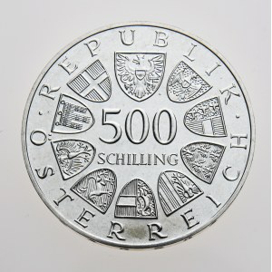 Rakousko, 500 schilling 1987, Stift Heiligenkreuz