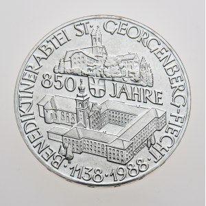 Rakousko, 500 schilling 1988, 850 Jahre Benediktinerabtei
