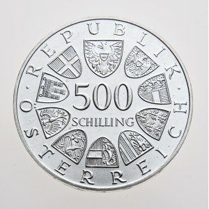 Rakousko, 500 schilling 1988, 850 Jahre Benediktinerabtei