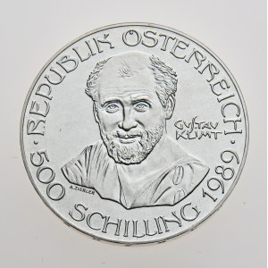 Rakousko, 500 schilling 1989, Gustav Klimt