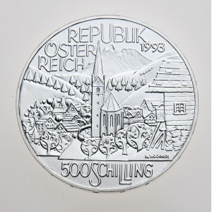 Rakousko, 500 schilling 1993, Alpenregion