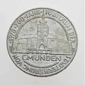 Rakousko, 100 schilling 1978, 700 Jahre Stadterhebung von Gmunden