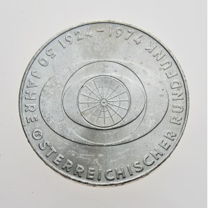 Rakousko, 50 schilling 1974, 50 Jahre Österr. Rundfunk