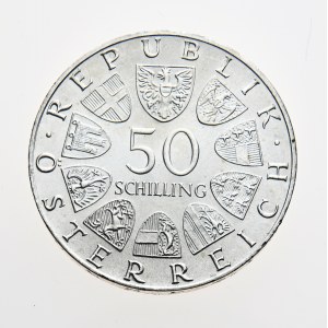 Rakousko, 50 schilling 1974, 50 Jahre Österr. Rundfunk