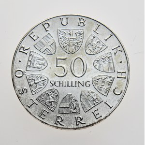 Rakousko, 50 schilling 1973, 500 Jahre Bummerlhaus in Steyr