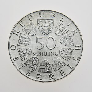 Rakousko, 50 schilling 1973, 500 Jahre Bummerlhaus in Steyr
