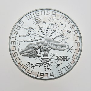 Rakousko, 50 schilling 1974, Wiener Int. Gartenschau (WIG), Proof