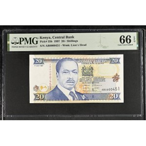 Kenya. 20 Shillings 1997