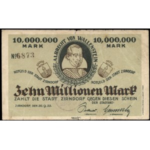 Germany. Zirndorf 10 Million Marks 1923