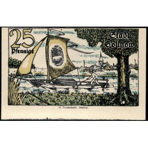 Poland. Goleniów 25 Fenigow 1921 Error Off Center Cut