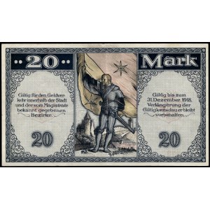 Germany. Kaufbeuren 20 Marks 1918