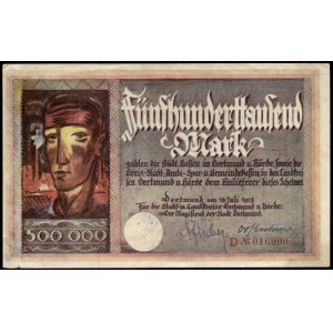 Germany. Dortmund 500000 Marks 1922