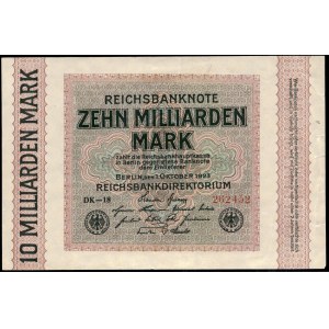 Germany. Reichsbank 10 Billion Marks 1923
