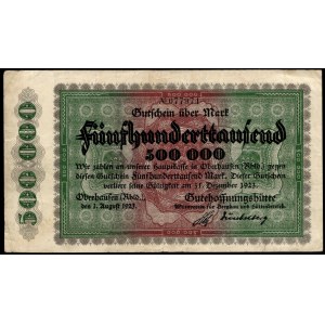 Germany. Oberhausen 500000 Marks 1923