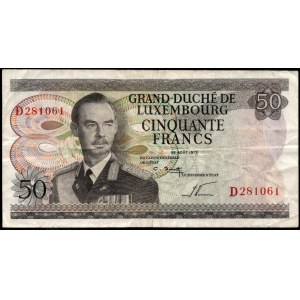 Luxembourg. 50 Francs 1972