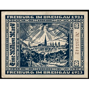 Germany. Freiburg im Breisgau 1 Million Marks 1923