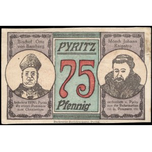 Poland. Pyrzyce 1 Million Marks 1923 Over 75 Fenigow 1921
