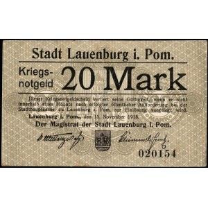 Poland. Lębork 20 Mark 1918
