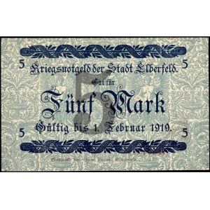 Germany. Elberfeld 5 Mark 1919