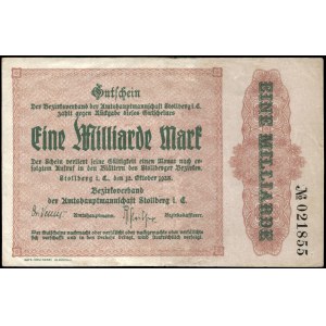 Germany. Stollberg 1 Billion Mark 1923