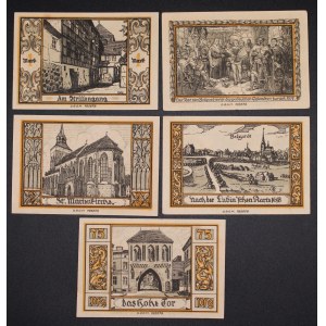Poland. Białogard 25 50 75 Fenigow 1 2 Marki 1921