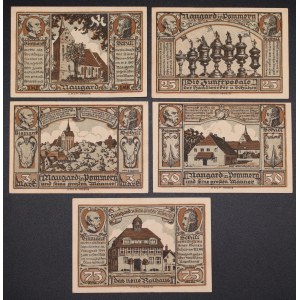 Poland. Nowogard 25 50 75 Fenigow 1 3 Marki 1921