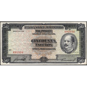 Mozambique. 50 Escudos 1950