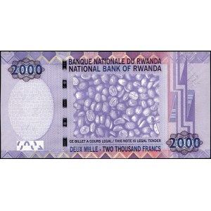 Rwanda. 2000 Francs 2007