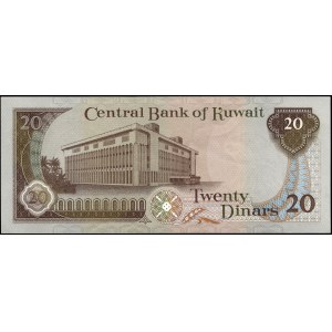 Kuwait. 20 Dinar 1980 Cancelled Contraband Note