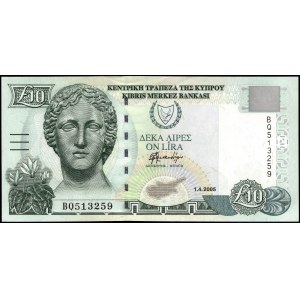 Cyprus. 10 Pounds 2005