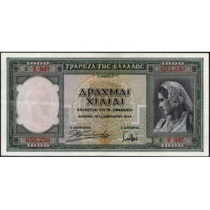 Greece. 1000 Drachmai 1939