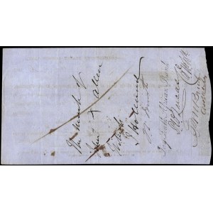 South Africa. Check Grahamstown Bank 25 Pounds 1863