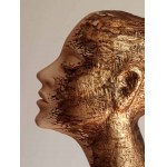 Krzysztof Sliwka (b.1965) Golden Profile, ceramic sculpture, unique, 2024
