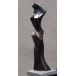 Stanislaw Wysocki (b.1949) Flower Lady, bronze sculpture, limited edition of 3 of 8, 2013