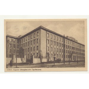 Postcard Lodz / Social Security Hospital
