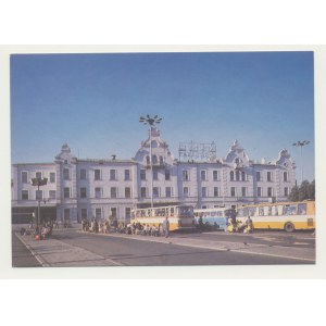 Pocztówka Łódź - Dworzec Kolejowy Łódź Fabryczna