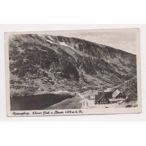 Postkarte / Riesengebirge / Riesengebirge Kleiner Teich mit Baude 1183 m.u.M