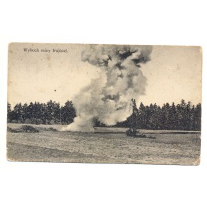 Postkarte / Explosion von Giftminen / Legionen / Nakł. Reluton
