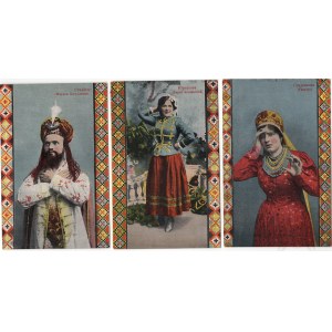 Cracovia 1919. - Tre cartoline con motivi ucraini