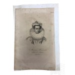 Antoni Oleszczyński (1794-1879) - “Marina Mniszech, Tzarine de Moskovie (1580-1612)”, Staloryt