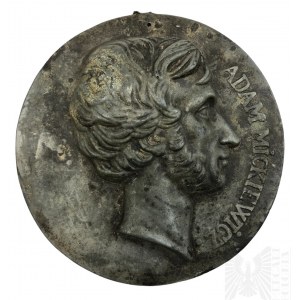 XIX/XX w. (?) - Duża Plakieta Adam Mickiewicz