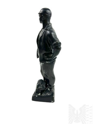 PRL - Socrealistyczna Figura Górnika z Porcelitu (?)