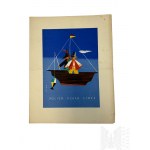 PRL, 1957 r. - Dwie Karty Menu Polish Ocean Lines MS “Batory”, Pierwsza Klasa, 4 IX 1957 r. i 13 XI 1957 r.