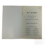 PRL, 1957 r. - Broszura Lista Pasażerów Rejsu M.V. “Batory”, Montreal-Southampton-Kopenhaga-Gdynia, 12 XI 1957