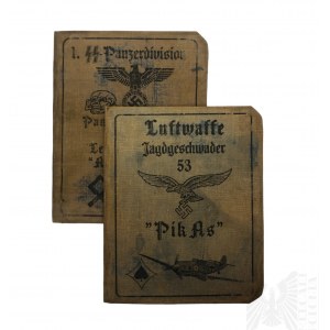 III Rzesza Legitymacje Luftwaffe Jagdeschwader 53 i SS Panzerdivision Leibstandarte Adolf Hitler (Kopie)